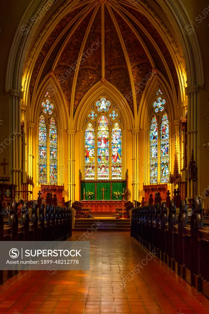 Toronto, Canada, The Cathedral Church of St. James. Symmetry of