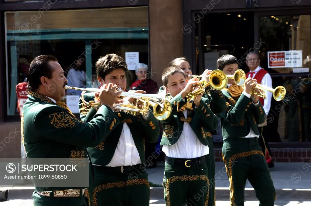 New Mexico, Fiesta De Santa Fe. Mariachi Musicians