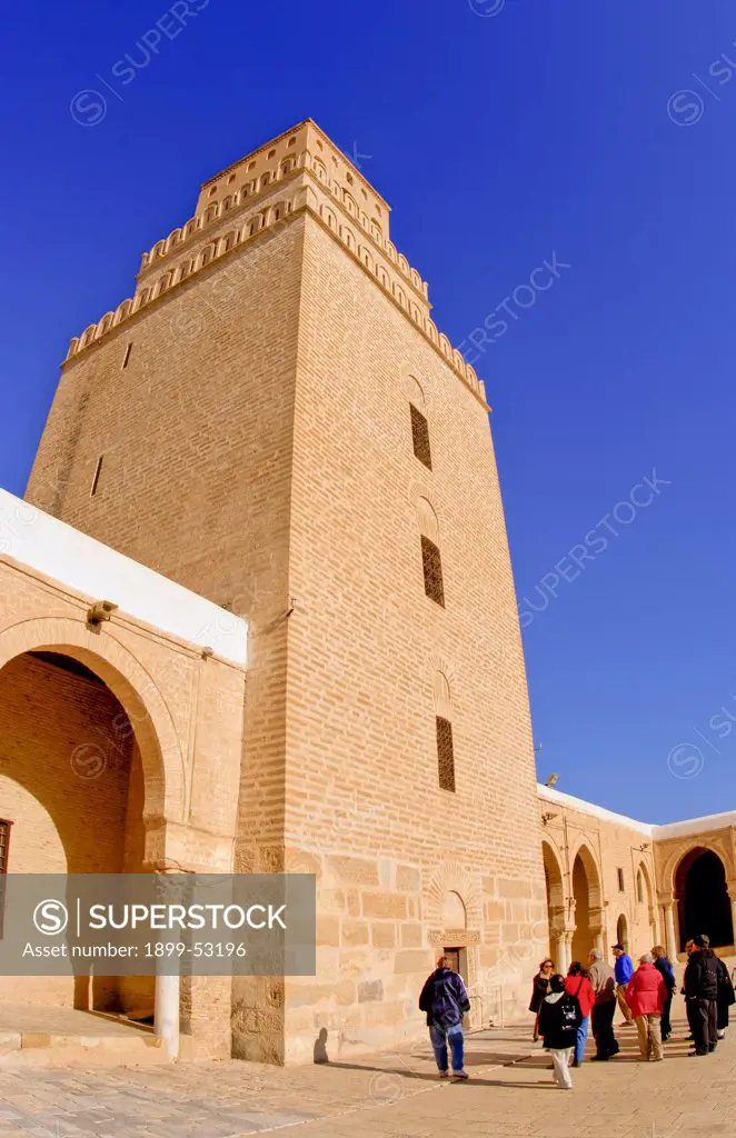 Grand Mosque, The Largest In Africa, In Muslim Holy City Of Kairovan, Tunisia