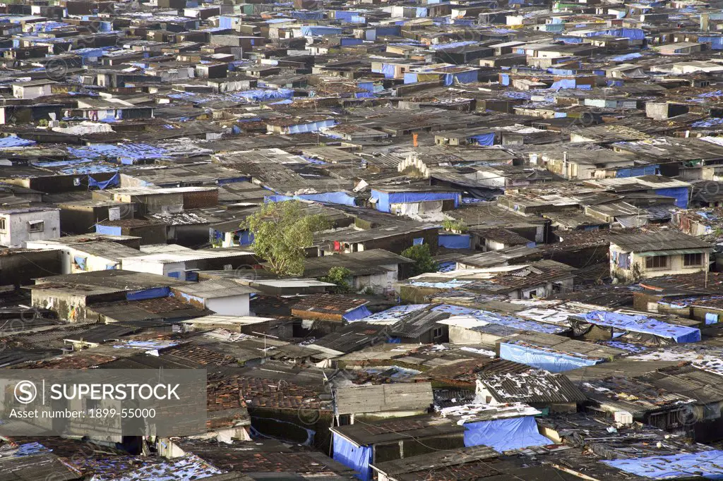 Slum Area Near Santacruz Airport, Vakola, Bombay Mumbai, Maharashtra, India