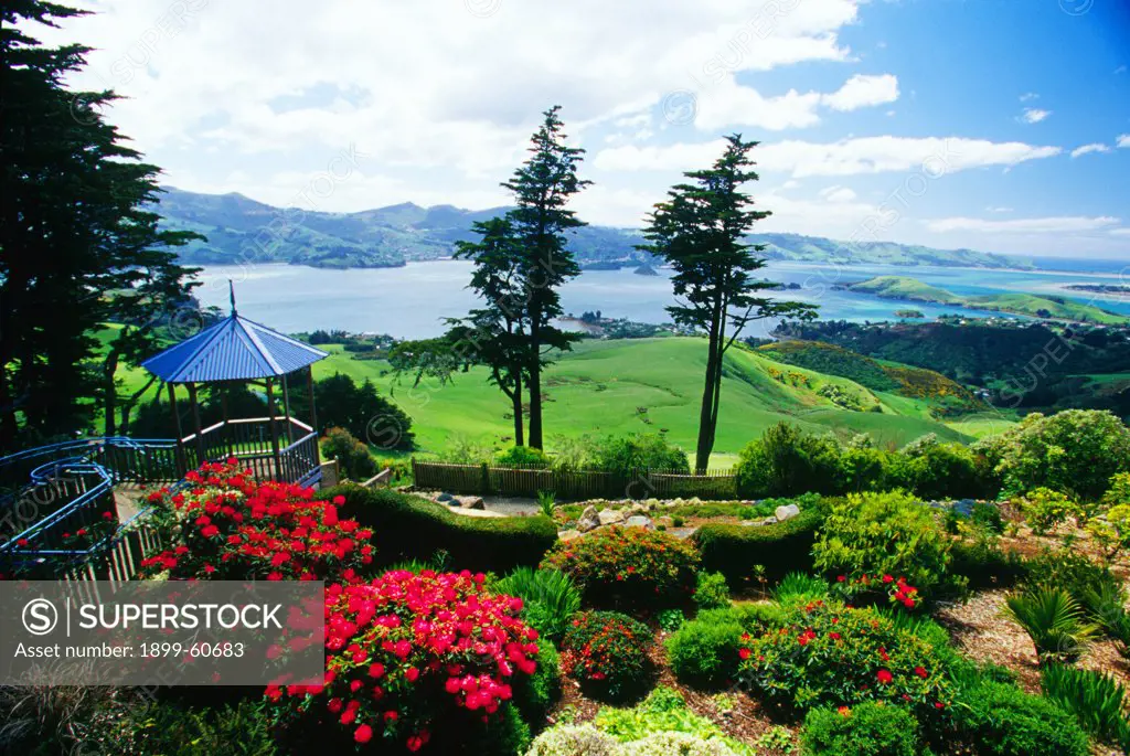 New Zealand. Otago Peninsula. Gardens Of Larnach Castle