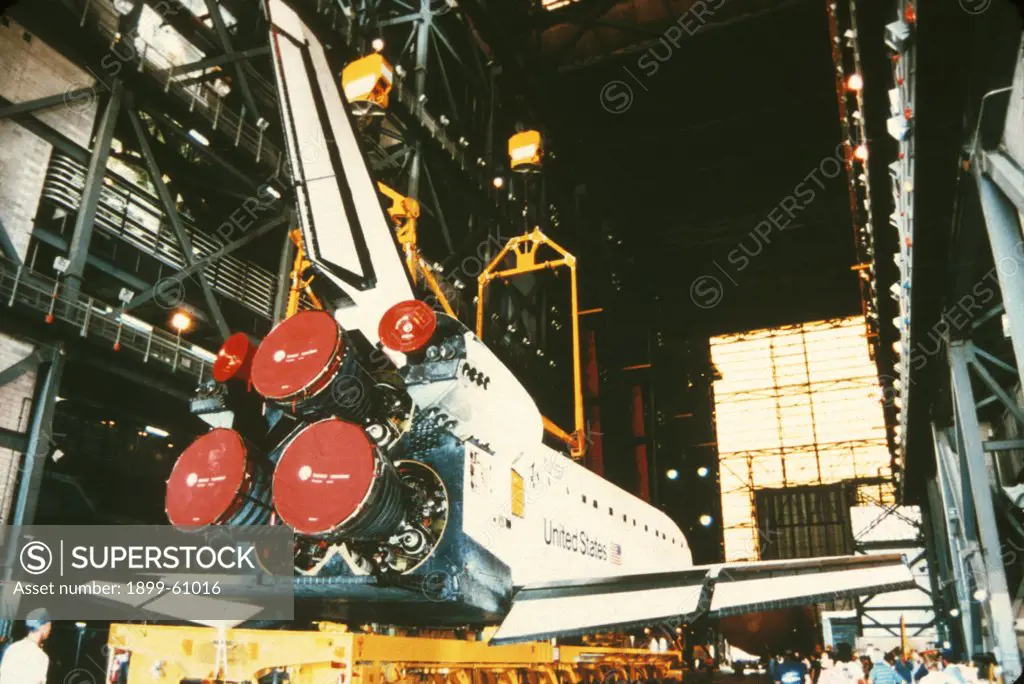 Space Shuttle In Hangar