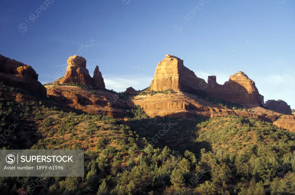 Arizona, Sedona. Eroded Sedimentary Rock Formation