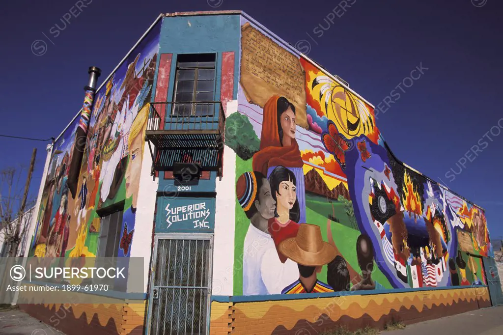 Texas. El Paso. Multicultural Mural