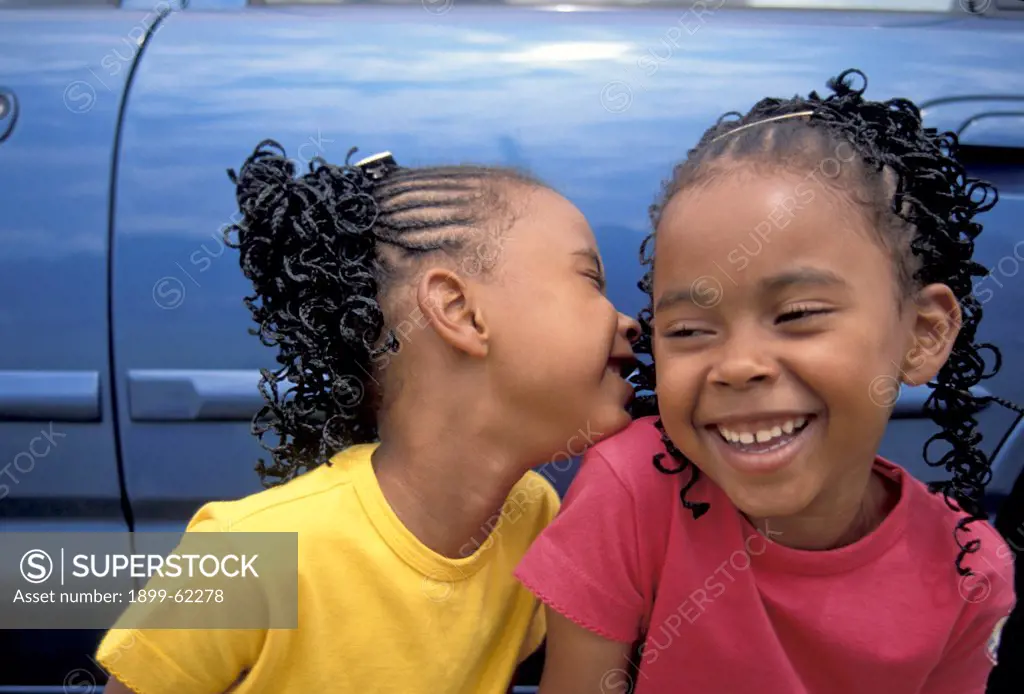 Twin Girls, Laughing