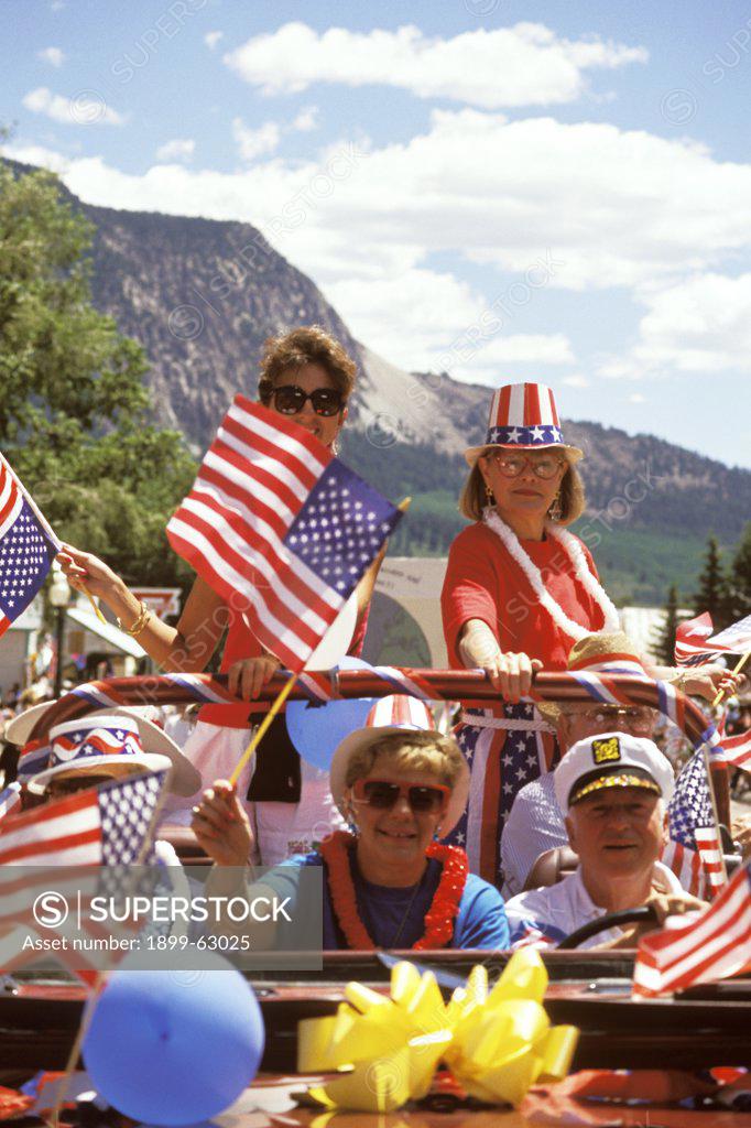 Colorado, Crested Butte. Participants In 4Th Of July Parade. - SuperStock