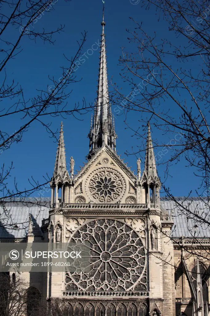 Notre-Dame de Paris cathedral southern façade