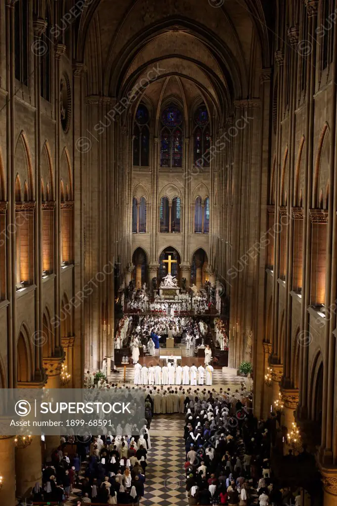 Celebration in Notre Dame Cathedral, Paris