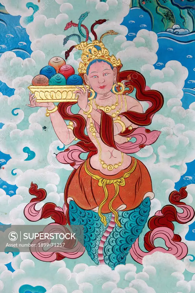 Tibetan goddess. Kopan monastery.