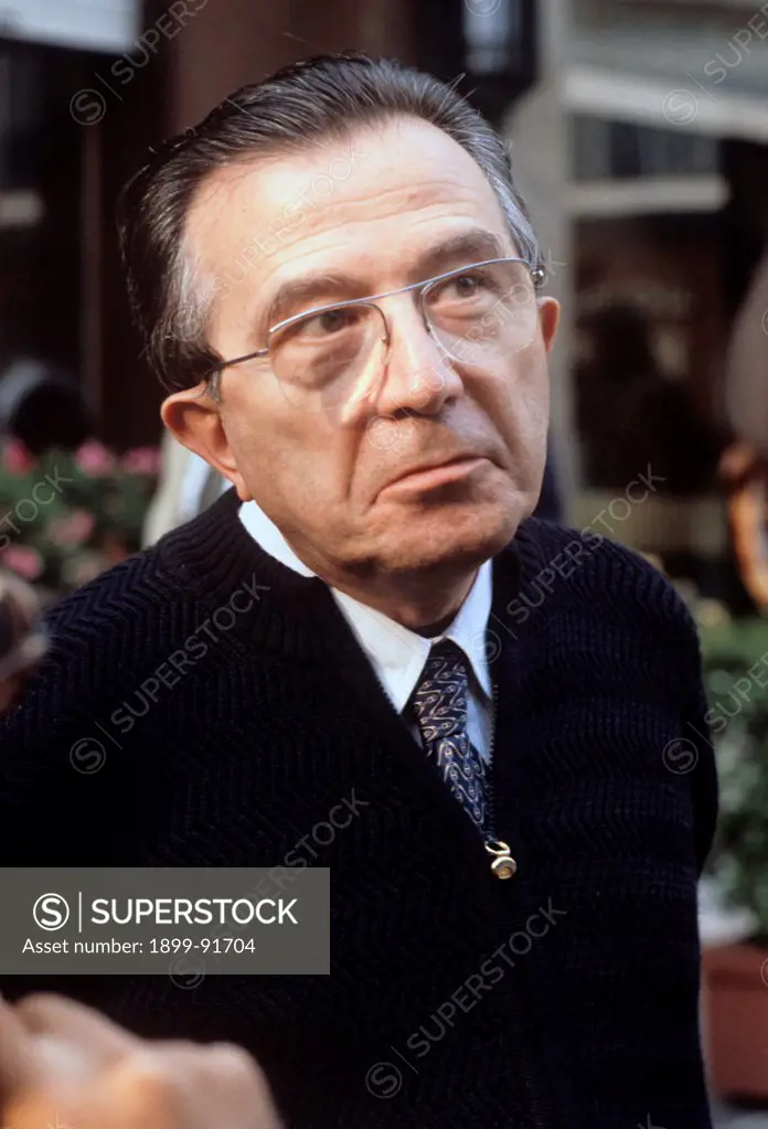 Portrait of Italian politician Giulio Andreotti. 1980s