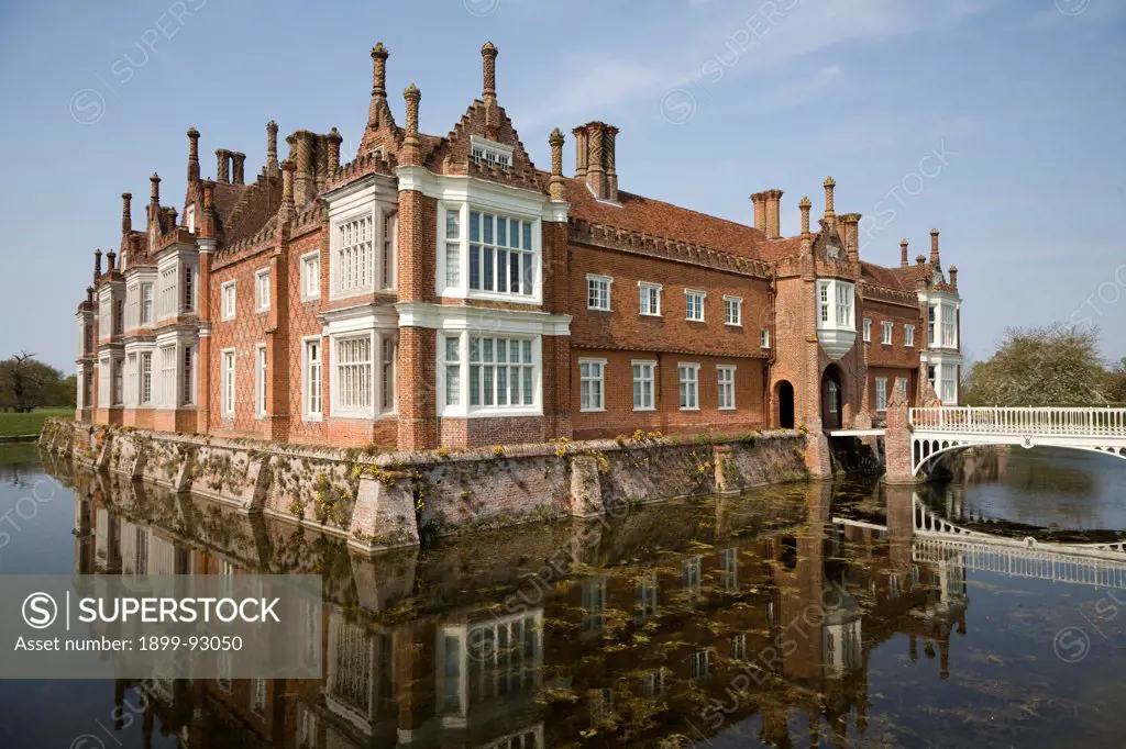 Helmingham Hall an historic moated manor house in Helmingham, Suffolk, England with origins from 1480 owned by the Tollemache family ever since..  04/06/2013