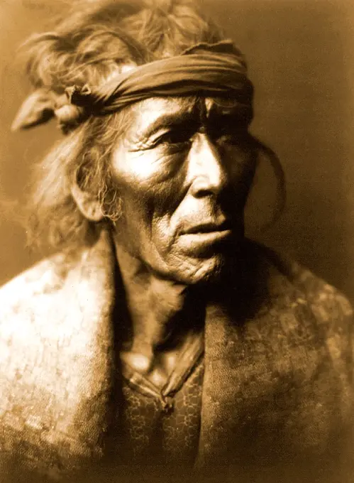 Edward S. Curits Native American Indians - Many Goats, head-and-shoulders portrait circa 1904.