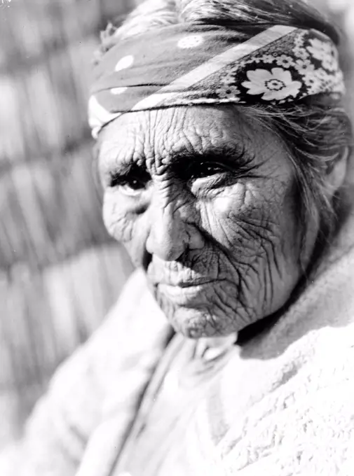 Edward S. Curits Native American Indians - Old Klamath Indian woman circa 1923.