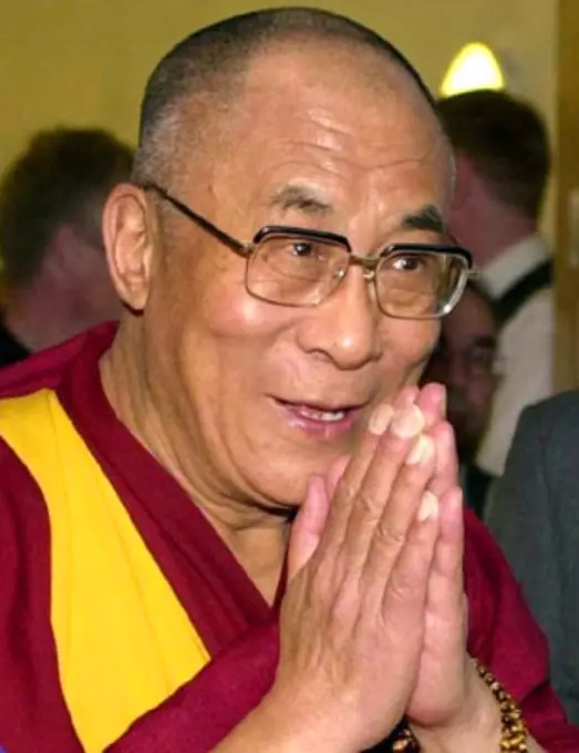 The 14th Dalai Lama (Religious name: Tenzin Gyatso, shortened from Jetsun Jamphel Ngawang Lobsang Yeshe Tenzin Gyatso, born Lhamo Dondrub, 6 July 1935) is the 14th and current Dalai Lama. Dalai Lamas are the most influential figure in the Gelugpa lineage of Tibetan Buddhism, although the 14th has consolidated control over the other lineages in recent years. He won the Nobel Peace Prize in 1989, and is also well known for his lifelong advocacy for Tibetans inside and outside Tibet. Tibetans traditionally believe him to be the reincarnation of his predecessors and a manifestation of the Buddha of Compassion. The Dalai Lama was born in Taktser, Qinghai and was selected as the rebirth of the 13th Dalai Lama two years later, although he was only formally recognized as the 14th on 17 November 1950, at the age of 15. He inherited control over a government controlling an area roughly corresponding to the Tibet Autonomous Region just as the nascent People's Republic of China wished to reassert 