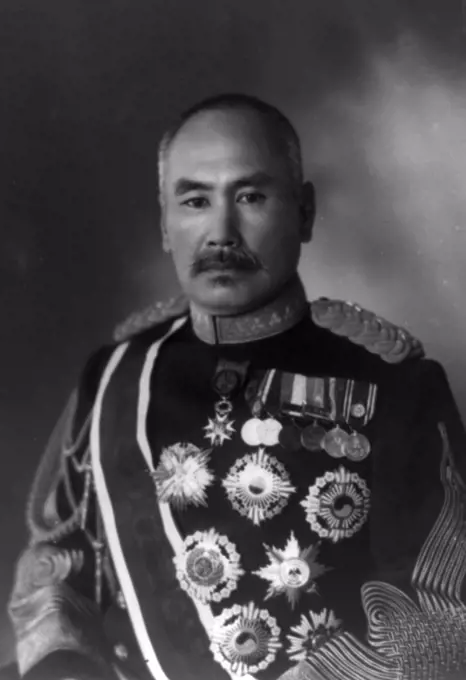 Count Hasegawa Yoshimichi (1 October 1850 - 27 January 1924) was a field marshal in the Imperial Japanese Army and Japanese Governor General of Korea from 1916-1919. His Japanese decorations included Order of the Golden Kite (1st class) and Order of the Chrysanthemum.