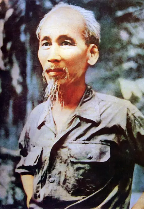 Hồ Chí Minh, born Nguyễn Sinh Cung and also known as Nguyễn Ái Quốc (19 May 1890 - 3 September 1969) was a Vietnamese Communist revolutionary leader who was prime minister (1946-1955) and president (1945-1969) of the Democratic Republic of Vietnam (North Vietnam). He formed the Democratic Republic of Vietnam and led the Viet Cong during the Vietnam War until his death. Hồ led the Viet Minh independence movement from 1941 onward, establishing the communist-governed Democratic Republic of Vietnam in 1945 and defeating the French Union in 1954 at Dien Bien Phu. He lost political power inside North Vietnam in the late 1950s, but remained as the highly visible figurehead president until his death.