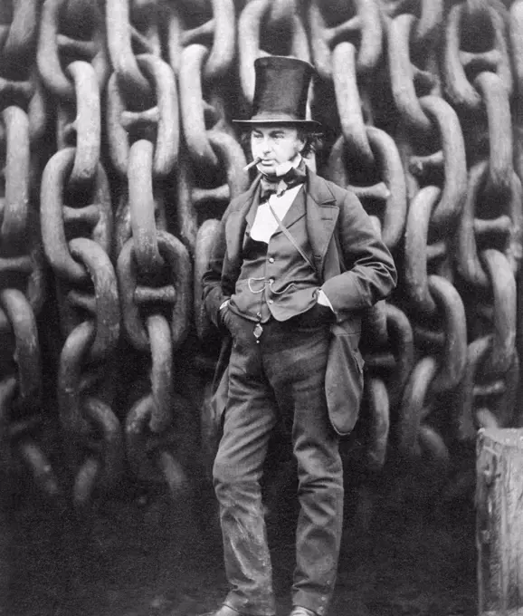 Isambard Kingdom Brunel, FRS (9 April 1806 - 15 September 1859), was a leading British civil engineer, famed for his bridges and dockyards, and especially for the construction of the first major British railway, the Great Western Railway; a series of famous steamships, including the first propeller-driven transatlantic steamship; and numerous important bridges and tunnels. His designs revolutionised public transport and modern engineering. Though Brunel's projects were not always successful, they often contained innovative solutions to long-standing engineering problems. During his short career, Brunel achieved many engineering 'firsts', including assisting in the building of the first tunnel under a navigable river and the development of the SS Great Britain, the first propeller-driven ocean-going iron ship, which was at the time (1843) also the largest ship ever built.