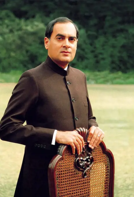 Rajiv Ratna Gandhi (20 August 1944 - 21 May 1991) was the 7th Prime Minister of the Republic of India, serving from his mother's death on 31 October 1984 until his resignation on 2 December 1989 following a general election defeat. He became the youngest Prime Minister of India when he took office at the age of 40. He was the elder son of Indira Gandhi and Feroze Gandhi. In 1991 while campaigning, he was assassinated by the Liberation Tigers of Tamil Eelam (LTTE or Tamil Tigers) group. His widow Sonia Gandhi became the leader of the Congress party in 1998, and led the party to victory in the 2004 elections.