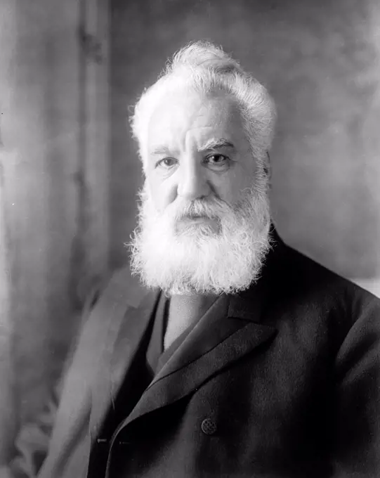 Alexander Graham Bell, inventor of the Telephone circa 1905-1922 - Alexander Graham Bell portrait.