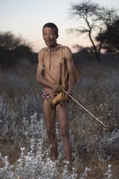 Portraits of People from the Bushmen Naro Tribe. Botswana is home to approximately 63,500 San people, which is roughly 2.8% of the country's population, making it the country with the highest population of San people. The San peoples (also Saan), or Bushmen, are members of various Khoe, Tuu, or Kxoa-speaking indigenous hunter-gatherer groups that are the first nations of Southern Africa. Botswana.