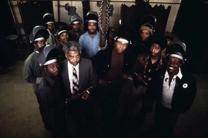 1973  - A Class Of Black Student Welders With Their Instructor At A Former Grade School In The Heart Of The Cabrini-green Housing Project, 10/1973. 