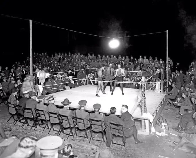 Boxing at Walter Reed Hospital Washington, D.C. ca.  between 1918 and 1928.