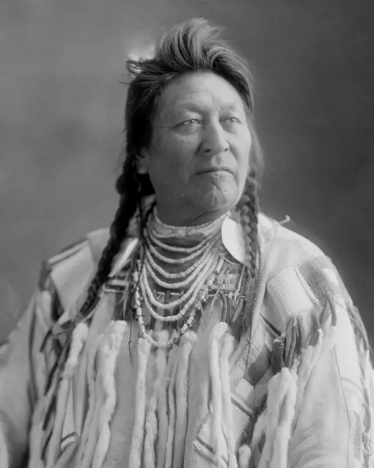 Portrait of a Crow Indian ca. 1905-1945. 