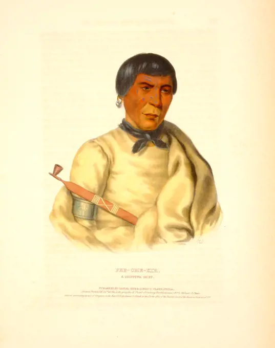 Pee-Che-Kir, a Chippewa chief c 1843. 