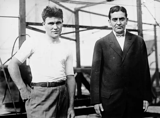 John J. Meckler and C.A. Allen (or Allen Canton) who built a bi-plane intended for a trans-atlantic flight ca. 1912. 