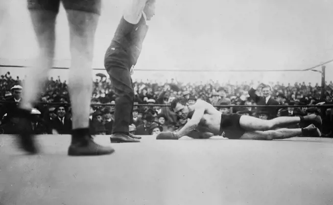 Pelky i.e., Pelkey knocked out ca. 1914 . 