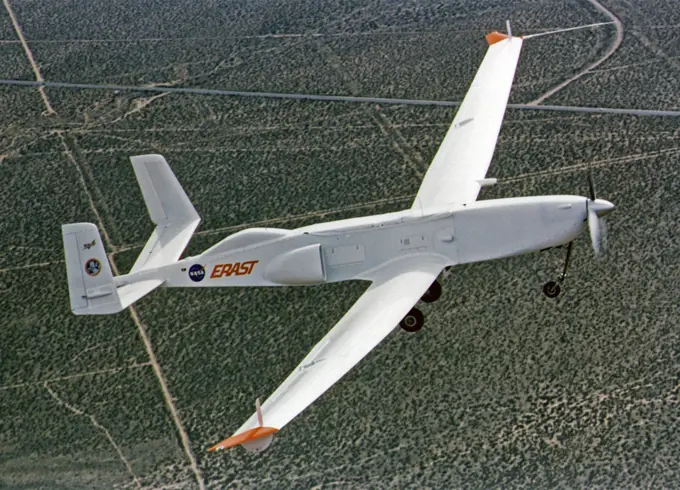 ERAST Demonstrator 2 (D-2) in flight. 