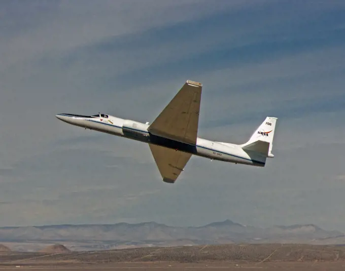 ER-2 tail number 706, was one of two Airborne Science ER-2s used as science platforms by Dryden. The aircraft were platforms for a variety of high-altitude science missions flown over various parts of the world. They were also used for earth science and atmospheric sensor research and development, satellite calibration and data validation. . 