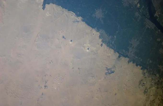 (30 May 2008) --- Pyramids of Dashur, Egypt are featured in this image photographed by an Expedition 17 crewmember on the International Space Station. . 