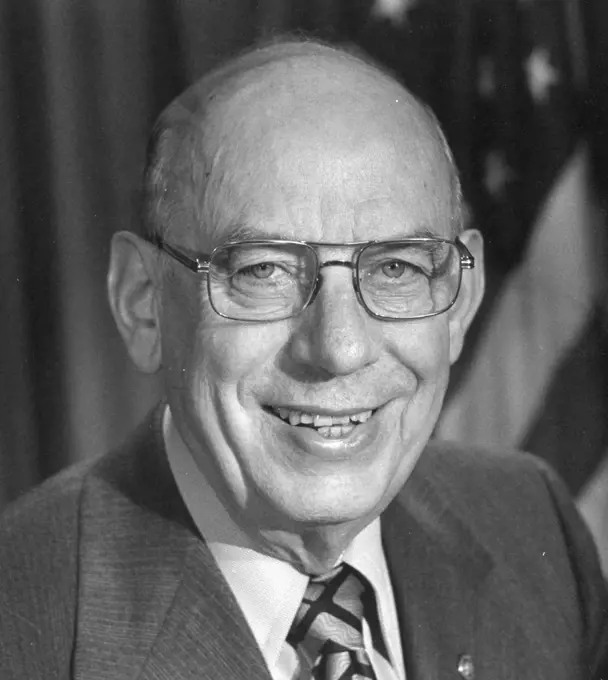 Portrait of Wallace Foster Bennett (R-UT) (1898-1993), a successful businessman, leader of the LDS Church and United States Senator from 1951-1974, Washington, DC, 1951. (Photo by National Archives and Records Administration/GG Vintage Images/UIG)