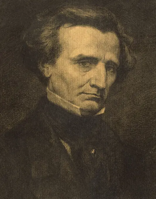 Hector Berlioz (1803-1869). French composer. Engraving.