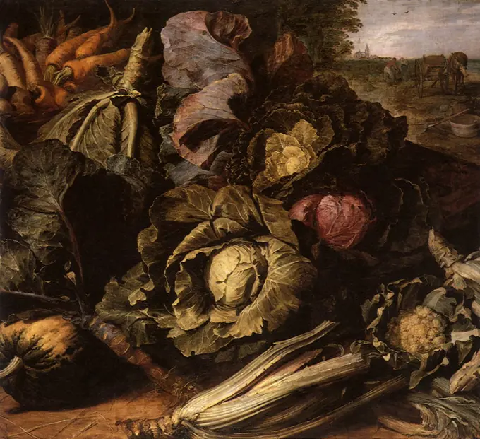 Vegetable Still Life, 1600. Snyders, Frans.