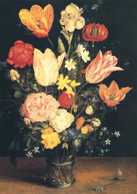 A Vase of Flowers, 1617. Brueghel, Jan, the Elder.