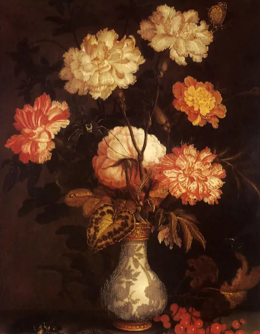 A Vase of Flowers, 1642. Ast, Balthasar van der.