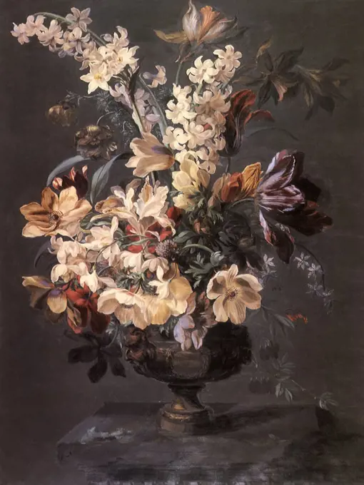 Mixed Flowers in an Urn, 1810. Moser, Mary.