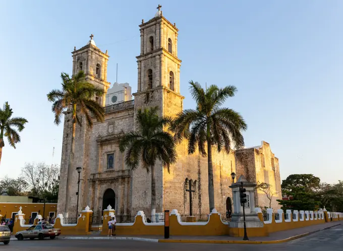 San Servacio Church built 1705, Vallodolid, Yucatan, Mexico.