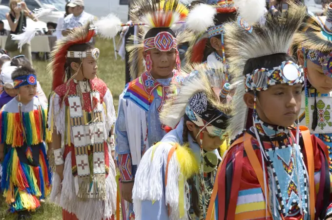 A Gathering Of North America'S Native People, Meeting To Dance, Sing, Socialize And Honor American Indian Culture At Taos Pueblo, New Mexico