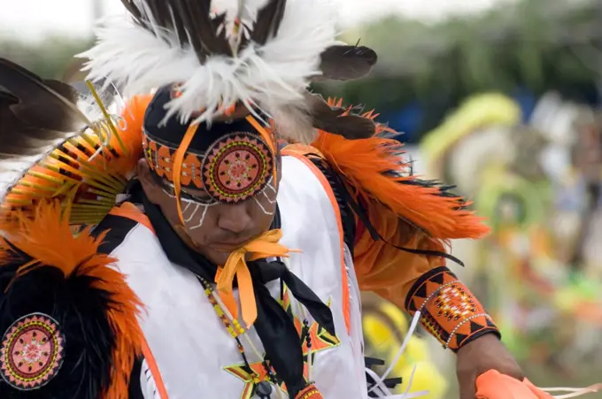 A Gathering Of North America'S Native People, Meeting To Dance, Sing, Socialize And Honor American Indian Culture At Taos Pueblo, New Mexico