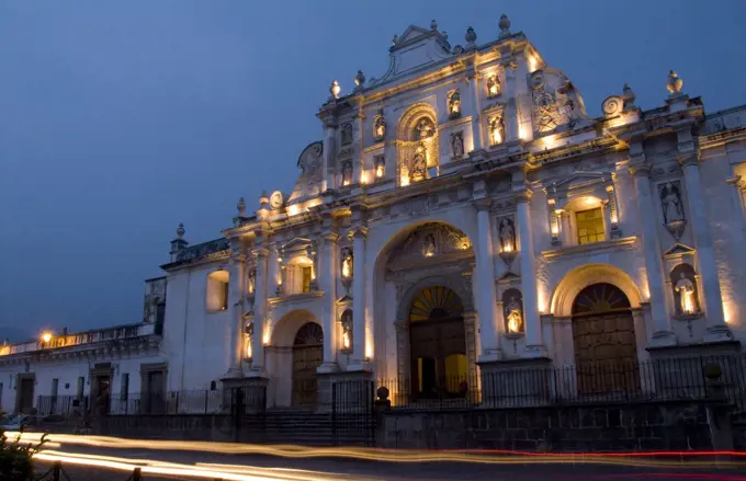 Cathedral In Antigua, Guatemala.