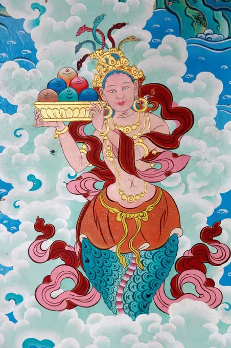 Tibetan goddess. Kopan monastery.