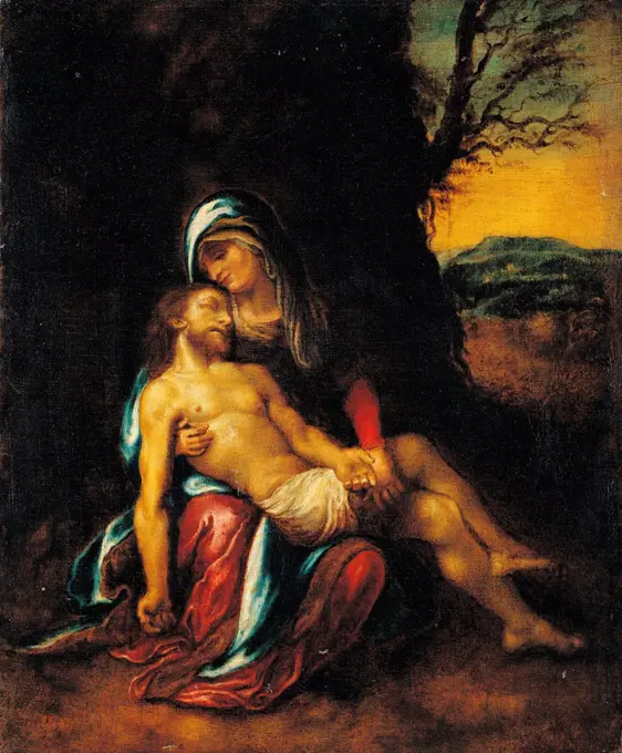 Pietö, by Allegri Antonio known as Correggio, 16th Century, oil on canvas, cm 48 x 38