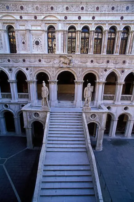 Italy Venice The Doges Palace Palazzo Ducale Giants Staircase