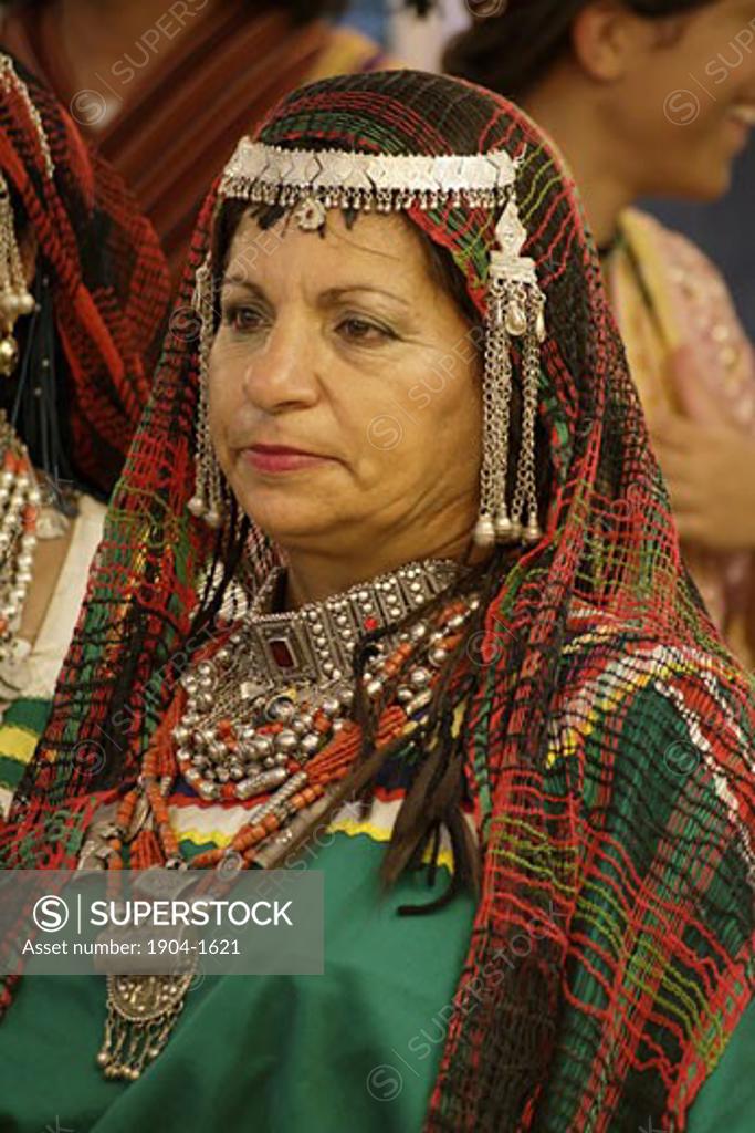 Yemenite Jewish Woman In Traditional Dress Superstock