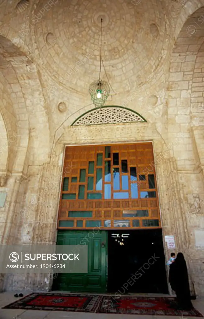 Jerusalem Old City the entrance of Al Aqsa Mosque