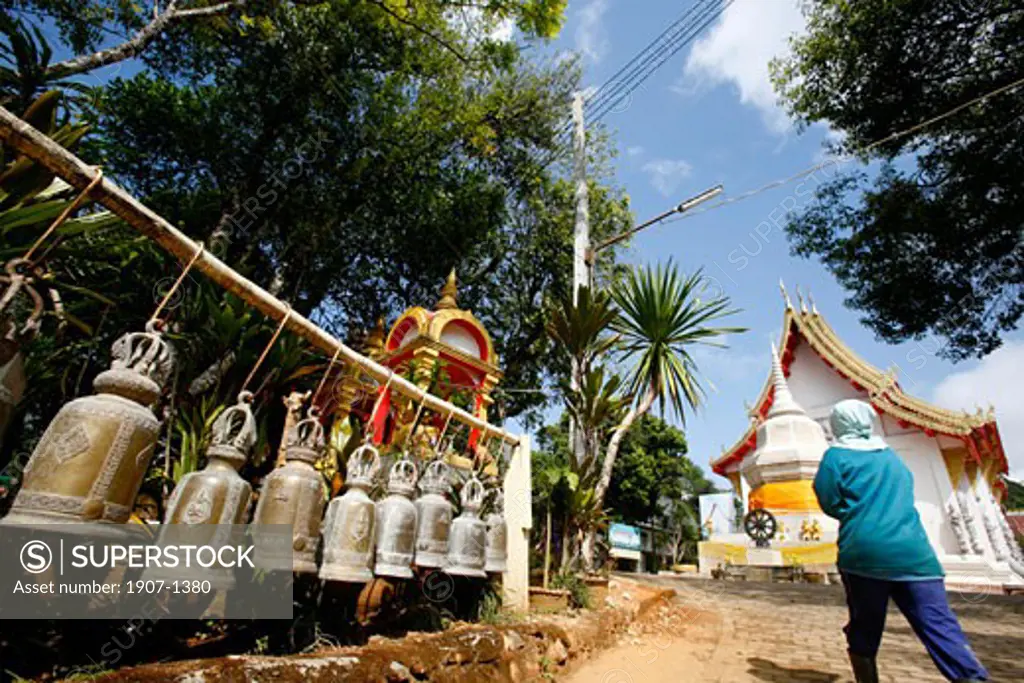 Thentrance of the temple of Doi Tung  in the Golden Triangle