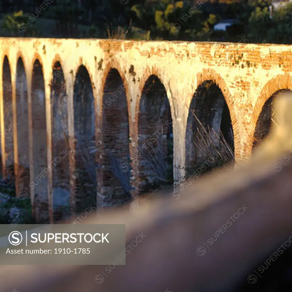 Roman aqueduct spanning deep gorge Nerja the great and highly advanced Roman waterway system known as the Aqueducts are among the greatest achievements in the ancient world SPAIN Andalusia